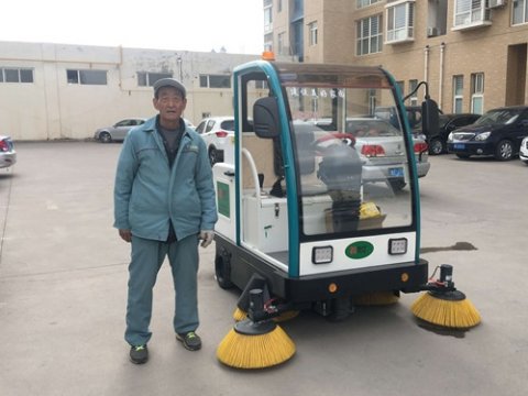 山東東營小區物業DX1800交機現場